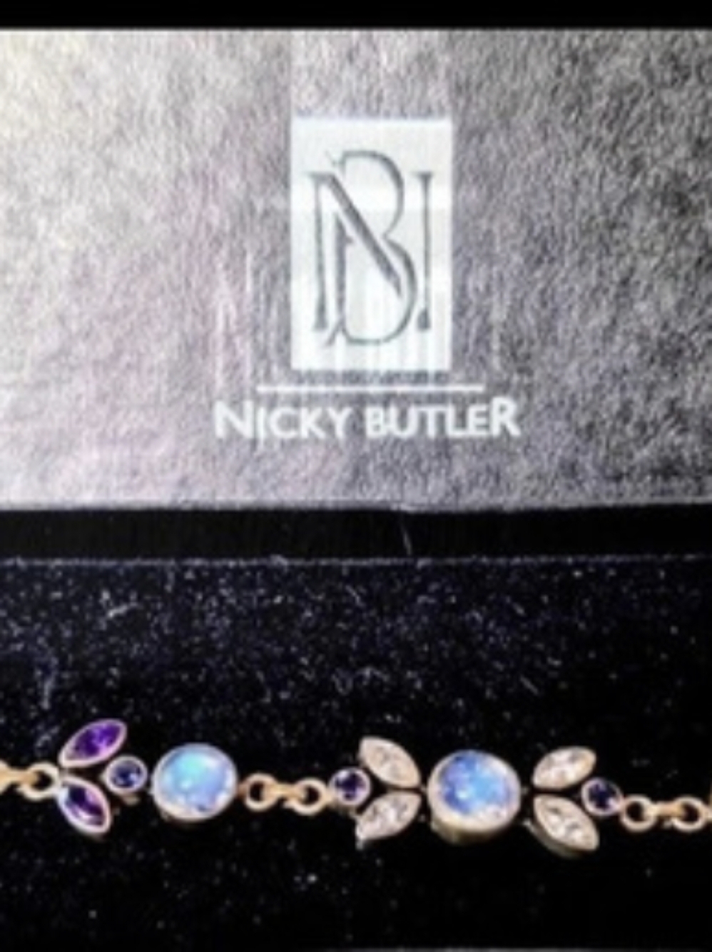 Nicky Butler Colorful Gemstone Link Bracelet